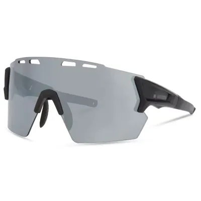 Madison Stealth II Sunglasses - Matt Black Frame / Silver Mirror Lens - Thumbnail 2