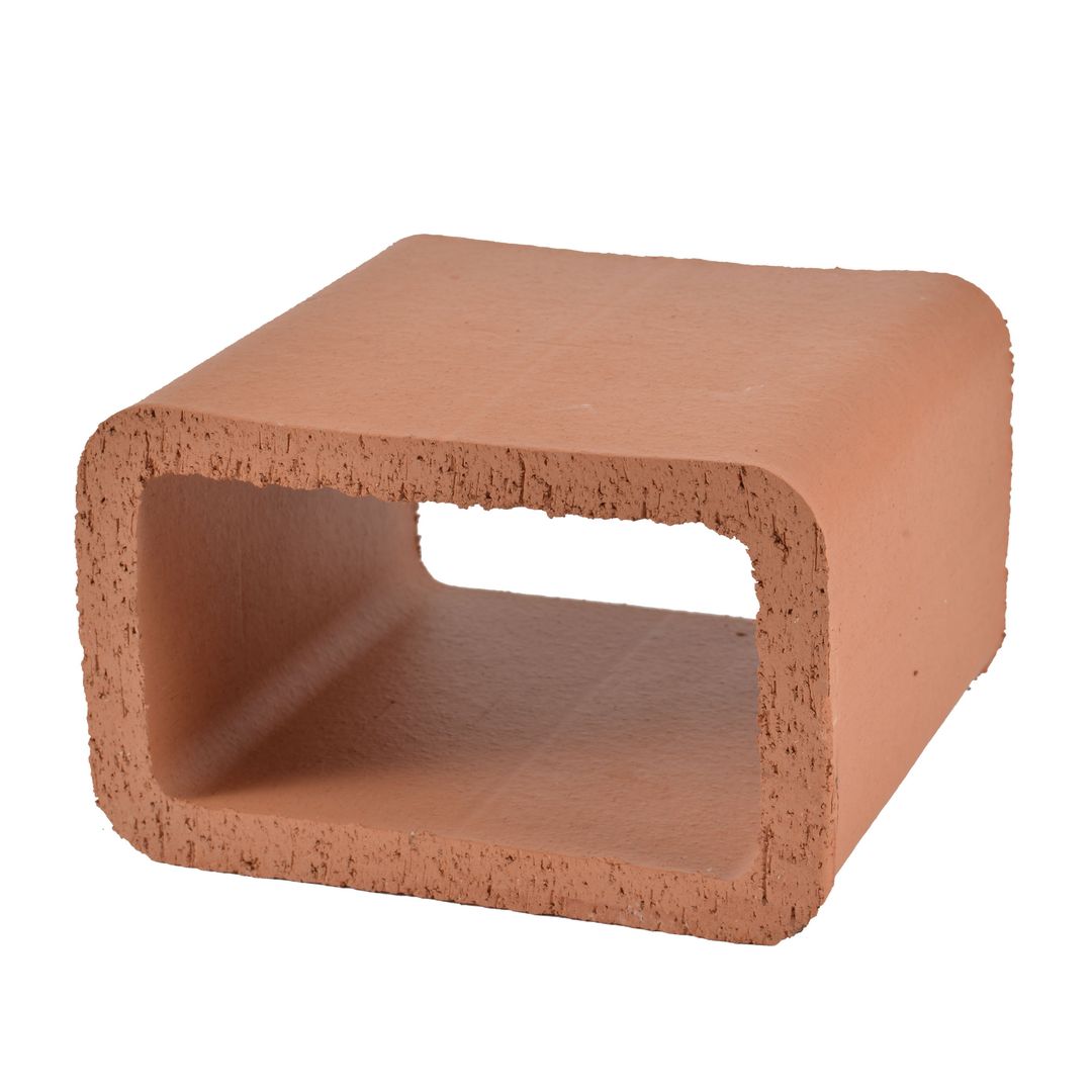 Hepworth Terracotta Brown Clay Cavity Liner - YB13, Size: 215x140x200mm - Image 1