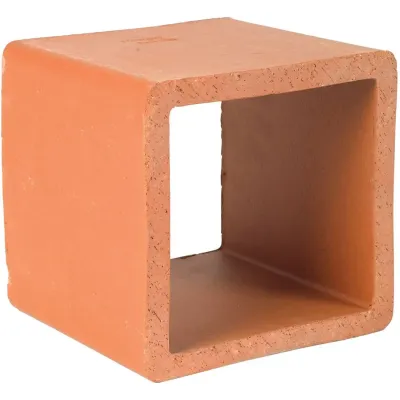 Hepworth Terracotta Brown Clay Cavity Liner - YB15, Size: 215x215x200mm - Thumbnail 2