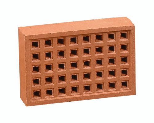 Hepworth Terracotta Red Clay Square Hole Airbrick - YA14R, Size: 215x140mm