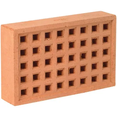 Hepworth Terracotta Red Clay Square Hole Airbrick - YA14R, Size: 215x140mm - Thumbnail 2