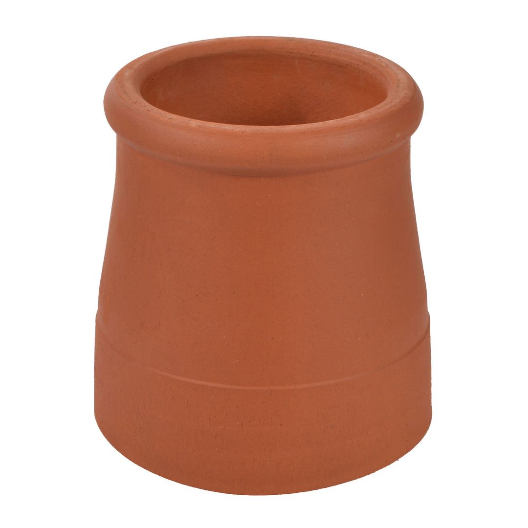 Hepworth Terracotta Chimney Pot Roll Top Red 300mm - Image 1