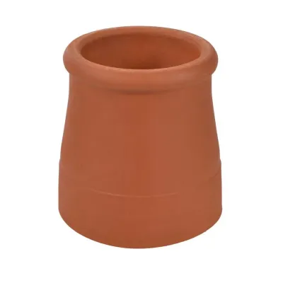 Hepworth Terracotta Chimney Pot Roll Top Red 300mm - Thumbnail 2