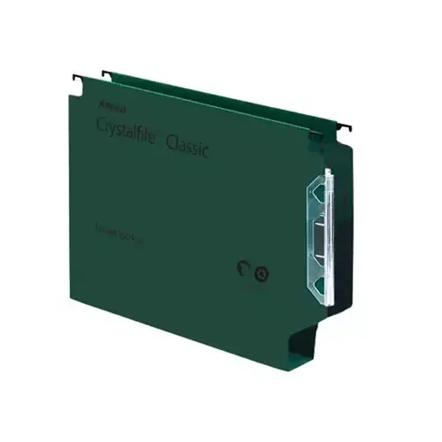 Rexel Crystalfile Classic 330 Lateral File 50mm Green (25) - Image 1