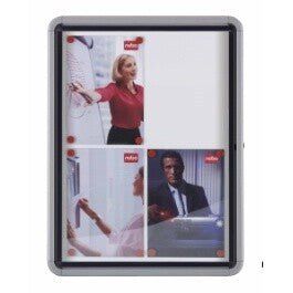 Nobo Premium Plus Outdoor Magnetic Lockable Notice Board 6xA4 - Image 1