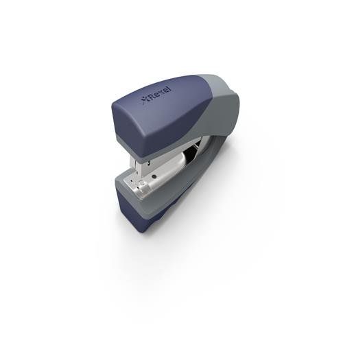 Rexel Centor Half Strip Stapler Silver/Blue - Image 1