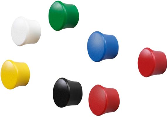 Nobo Magnetic Drawing Pins 18mm Assorted (12)