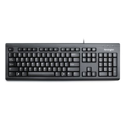 Kensington ValuKeyboard - Wired. Keyboard form factor: Full-size (100%). Keyboard style: Straight. Connectivity technology: Wired Device interface: USB Keyboard layout: QWERTY. Cable length: 1.5 m. Recommended usage: Office. Product colour: Black