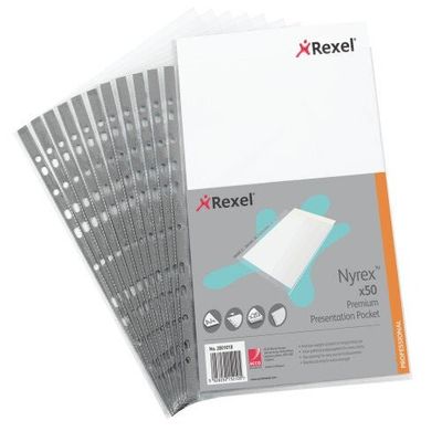 Rexel Nyrex Top Opening Pockets (50)