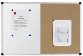 Nobo Classic Combi Felt/Steel Noticeboard 90x60cm - Image 1