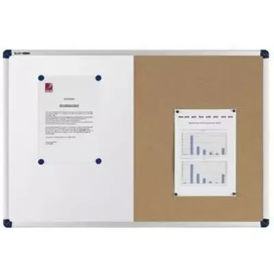 Nobo Classic Combi Felt/Steel Noticeboard 90x60cm - Thumbnail 2