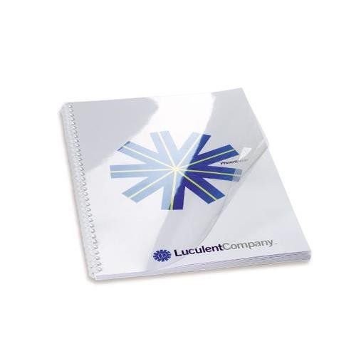 GBC HiClear Binding Covers A4 PVC 150 Micron Super Clear (50) - Image 1