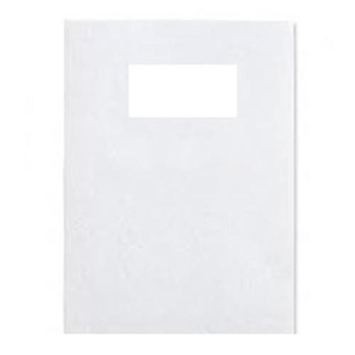 GBC LeatherGrain Binding Covers 250gsm with window A4 White (50) - Image 1