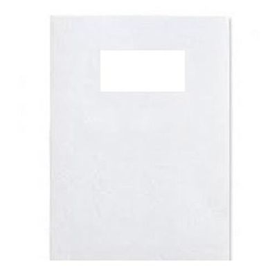 GBC LeatherGrain Binding Covers 250gsm with window A4 White (50)