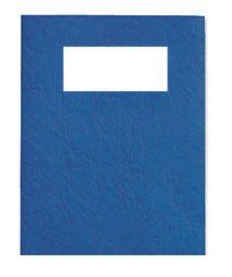 GBC LeatherGrain Binding Covers 250gsm with window A4 Blue (50) - Image 1