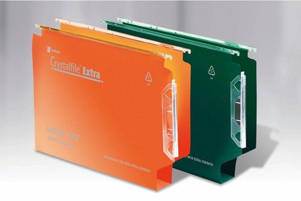 Rexel Crystalfile Extra `330` Lateral File 30mm Green (25). Product colour: Green Maximum capacity: 300 sheets. Quantity per pack: 25 pc(s)