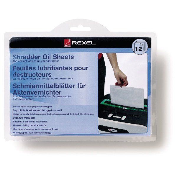 Rexel Shredder Oil Sheets (pack of 12) - Image 1