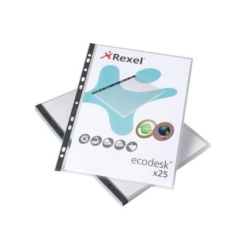 Rexel Ecodesk A4 Pockets Clear (25) - Image 1