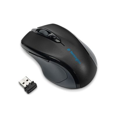 KENSINGTON Pro Fit Mid-Size Wireless Optical Mouse, Black