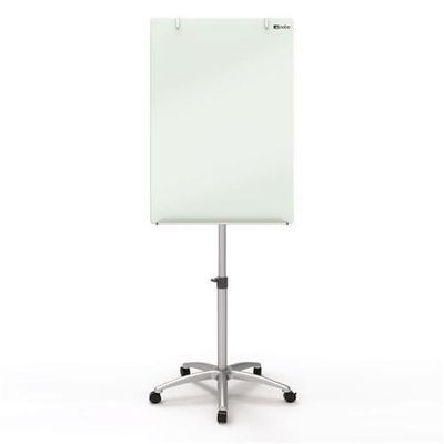 Nobo Glass Mobile Easel Brilliant White