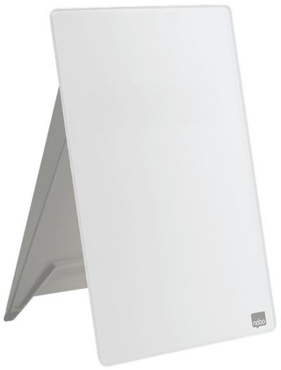 Nobo Desktop Whiteboard Easel With Dry Erase Glass Surface 21.6x29.7cm