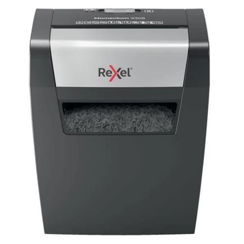 Rexel X308 paper shredder Cross shredding 22 cm Black. Silver - Image 1