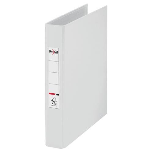 Rexel Ringbinder Choices A5 25mm 2 O-Ring White (Pack 10) - 2115562 - Image 1