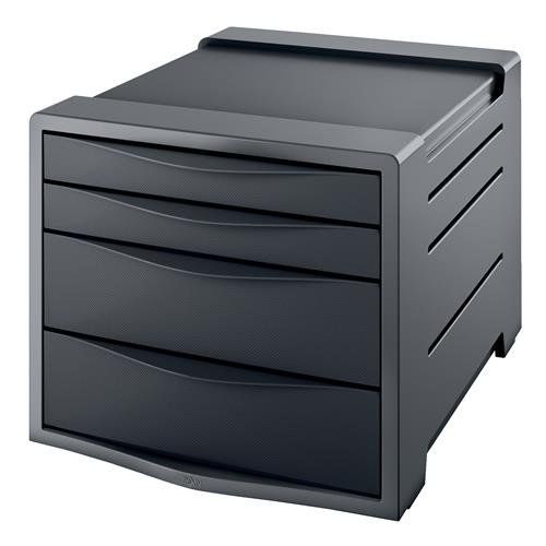 Rexel Choices Drawer Cabinet (Grey/Black) 2115609 - Image 1