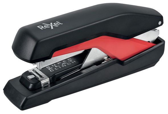 Rexel S060 Flat clinch Black Red - Thumbnail 2
