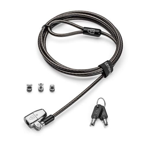 KENSINGTON ClickSafe 2.0 Universal Keyed Laptop Security Lock, Black - Image 1