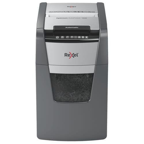 REXEL Optimum AutoFeed 150X Cross Cut Paper Shredder - Image 1
