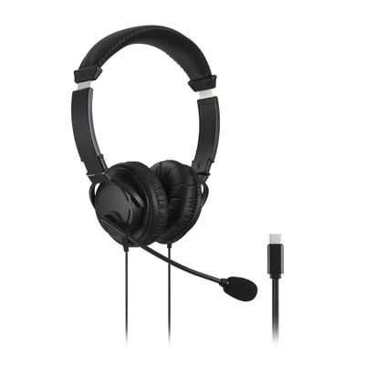 KENSINGTON K97457WW Headset - Black, Black