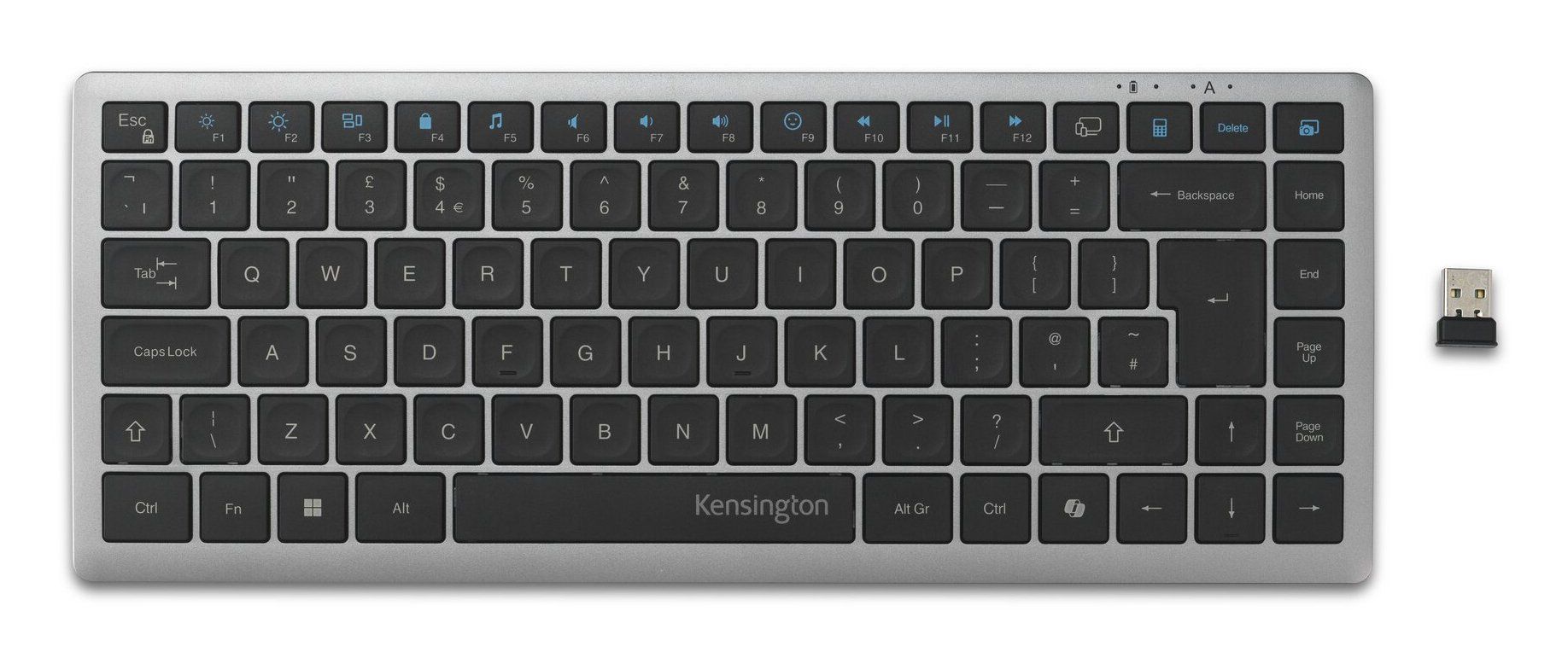Kensington KB435 EQ Rechargeable Multi-Device Compact Keyboard - Image 1