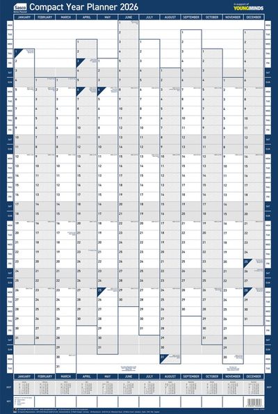 Sasco Year Planner Compact Portrait Unmounted 2027 2410292