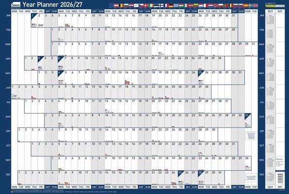 Sasco Year Planner EU Mounted 2027 2410293