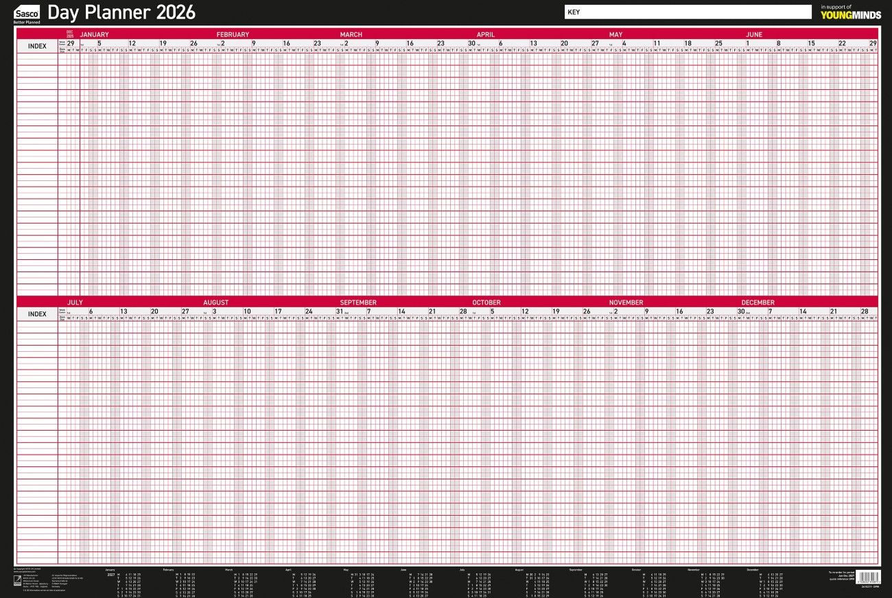 Sasco Day Planner Mounted 2027 2410295 - Image 1
