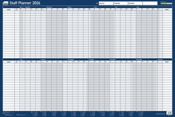 Sasco Staff Planner Mounted 2027 2410299