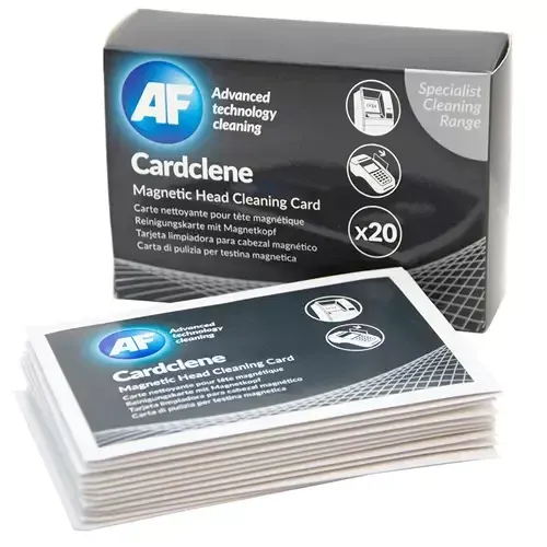 AF Cardclene Impregnated Card Reader Cleaning Cards (Pack 20) 30005361.0001EA - Image 1