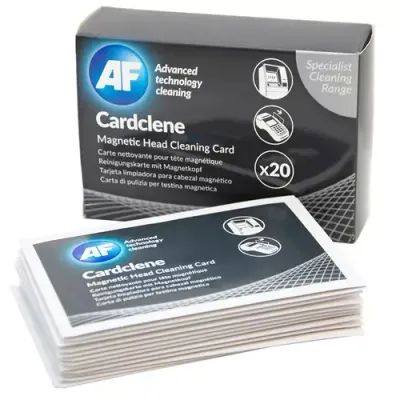 AF Cardclene Impregnated Card Reader Cleaning Cards (Pack 20) 30005361.0001EA
