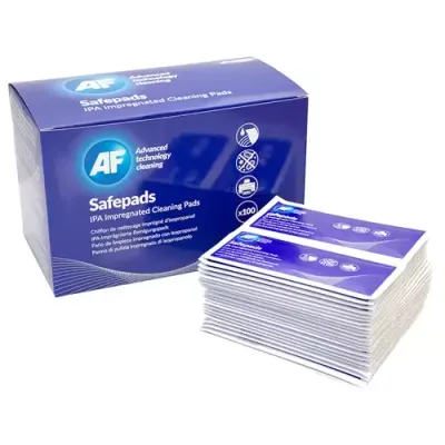 AF SAFEPADS CLEANING PADSISOPROPANOL 100 PACK