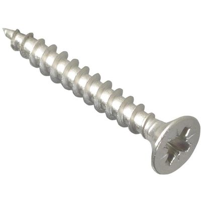 Forgefix POZI430SS Multi-Purpose Pozi Compatible Screw Csk St S/Steel 4.0 X 30Mm Box 200 - Thumbnail 2