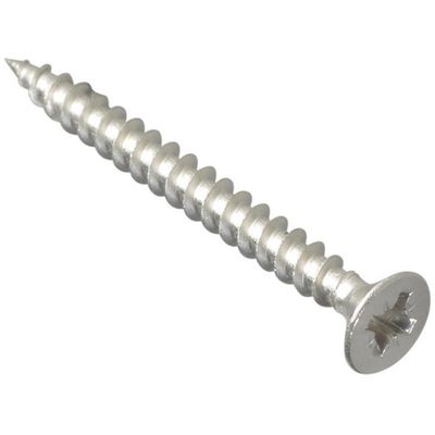 Forgefix Multi-Purpose Pozi Screw Csk St Stainless Steel 4.0 X 40mm Box 200 - Grey