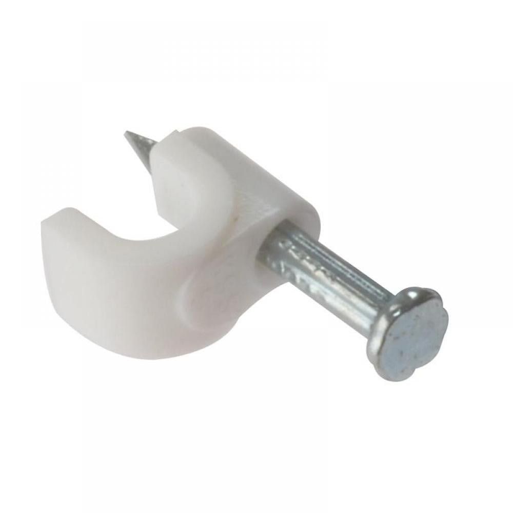 Forgefix RCC45W Cable Clips Round White 4-5Mm Box 200 - Image 1