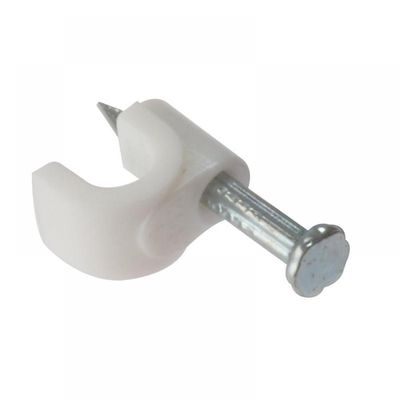 Forgefix RCC45W Cable Clips Round White 4-5Mm Box 200