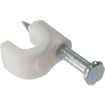 Forgefix RCC911W Cable Clip Round White 9-11Mm Box 100 - Thumbnail 2