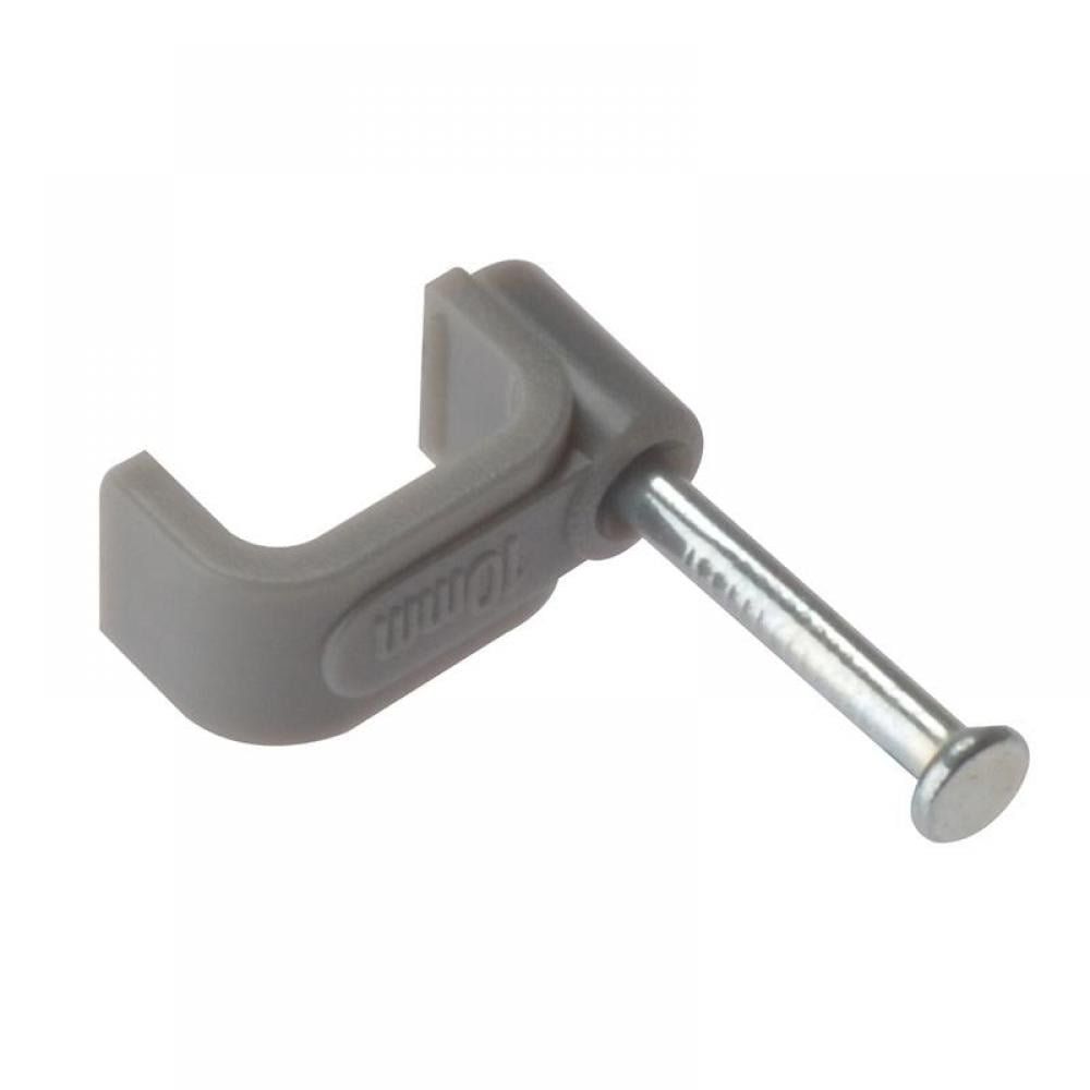 Forgefix FCC15G Cable Clip Flat Grey 1.50Mm Box 100 - Image 1