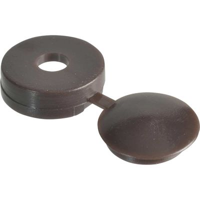 Forgefix 100HCC1L Hinged Cover Cap Dark Brown No. 10-12 Bag 100