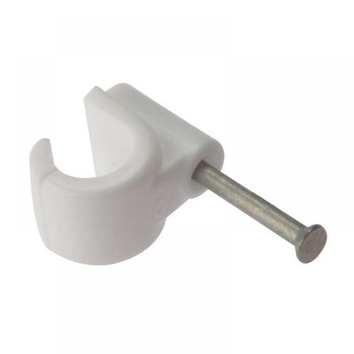 Forgefix Pipe Clip With Masonry Nail 11mm Box 100 - Grey