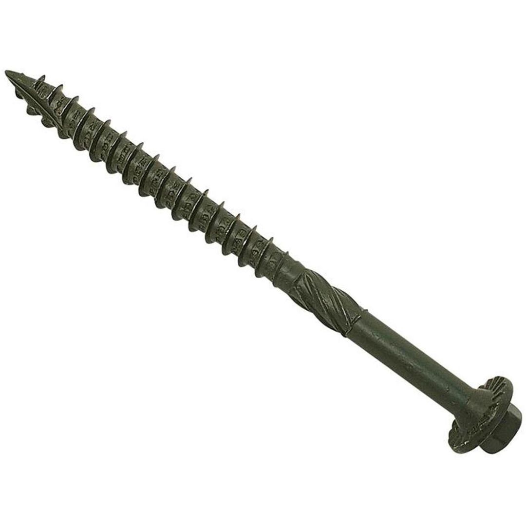 Forgefix Timber Fixing Screws Green Treated 6.3 X 100Mm Bag 20 - Grey - Image 1
