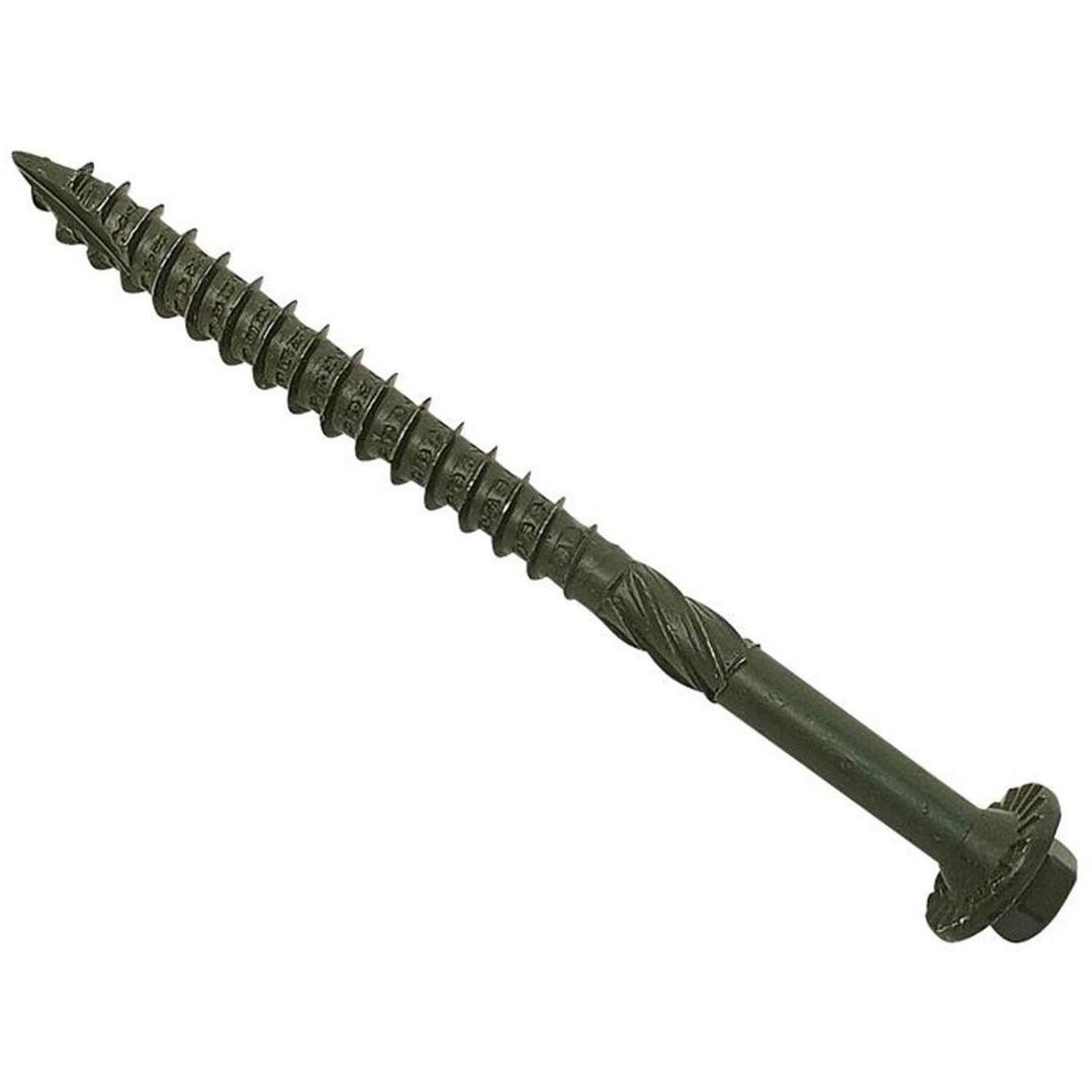 Forgefix Timber Fixing Screws Green Treated 6.3 X 65Mm Bag 20 - Grey - Image 1